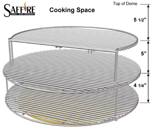 saffire cooking grids cooking dimensions