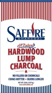 Saffire 100% All Natural Lump Charcoal Bag - Front