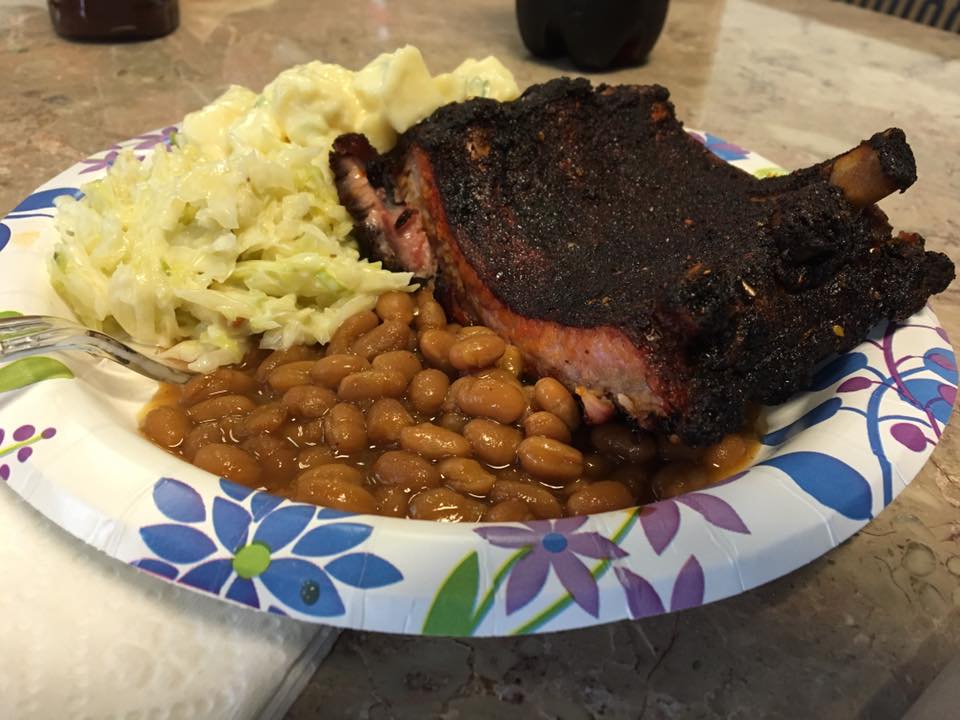 Grilled Ribs, Baked Beans