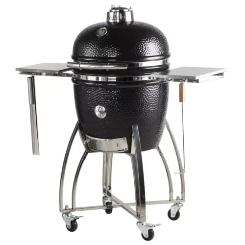 Saffire 19 Inch Platinum Kamado Grill -- Onyx Black