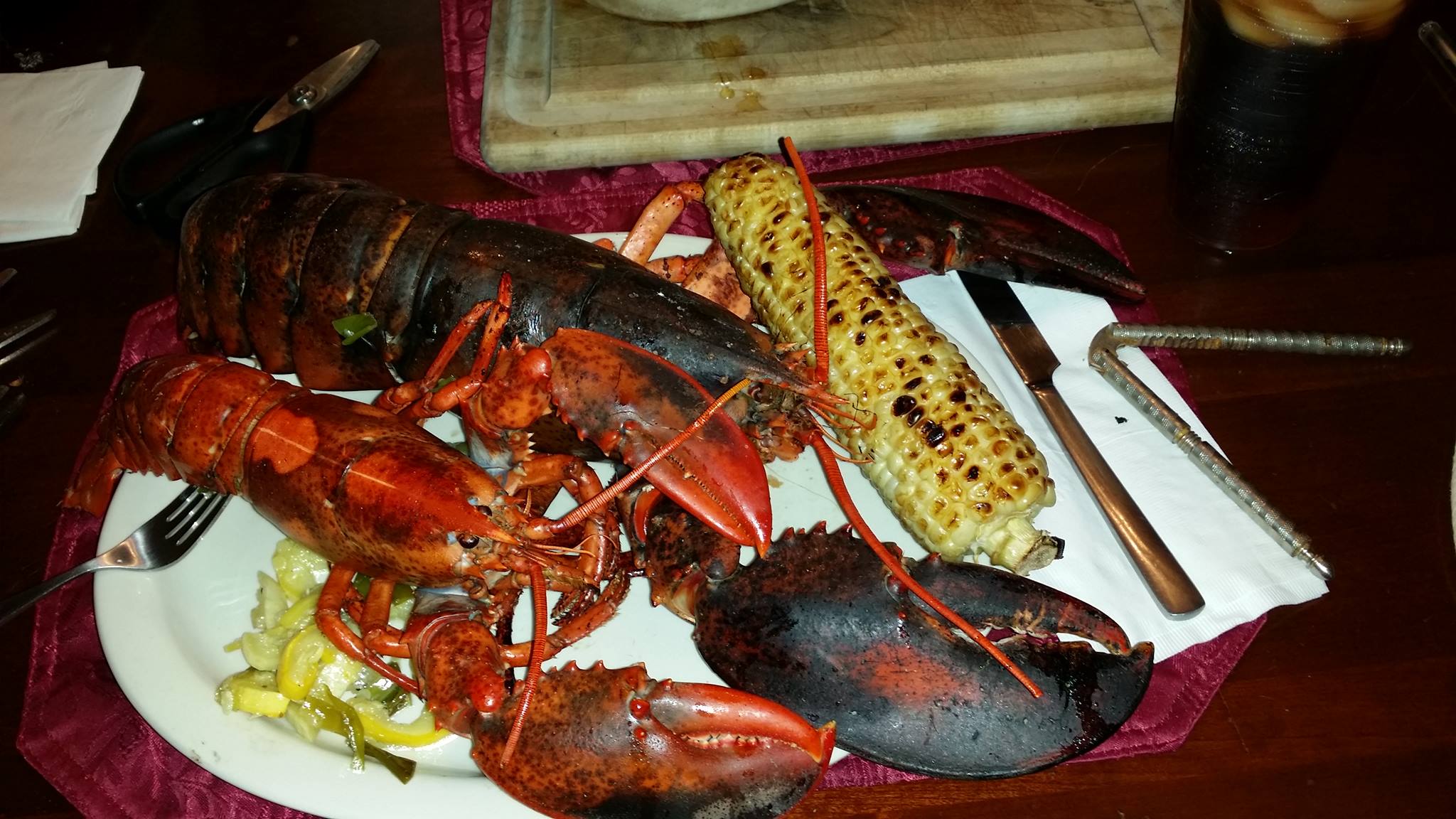 The Finest Grilled Lobster Saffire Kamado BBQ Grill Style ...