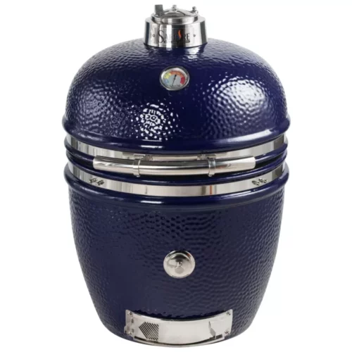 19 inch platinum kamado grill head -- sapphire blue