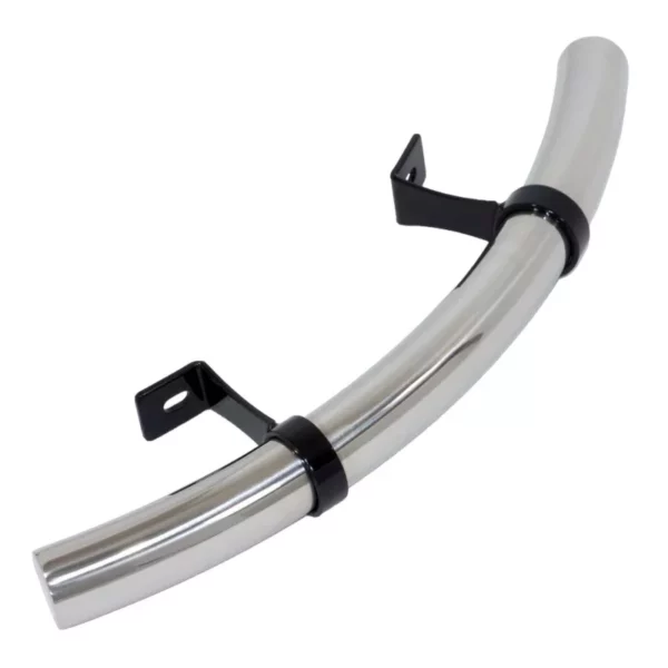 A 304 stainless-steel handle with powder-coated steel rings