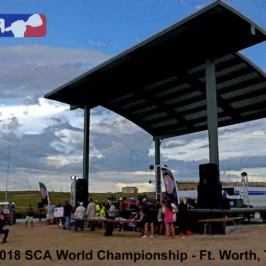 The 2018 SCA World Championship stage is shown.
