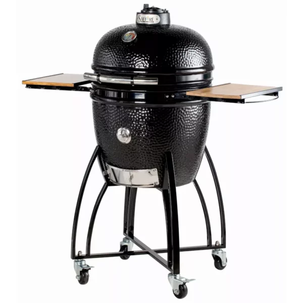 19 Inch Bronze Kamado Grill -- Onyx Black