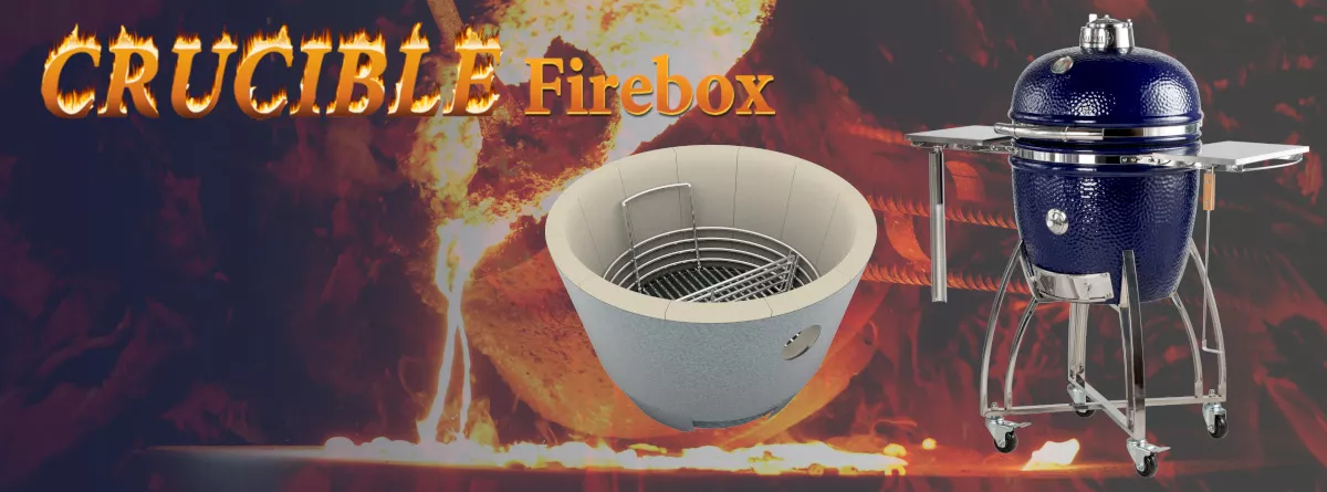 Saffire's Crucible firebox, like a crucible for smelting iron, is super tough; it virtually eliminates the need to replace broken fireboxes.