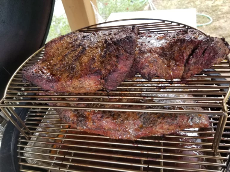 Steak Roasted on a kamado grill