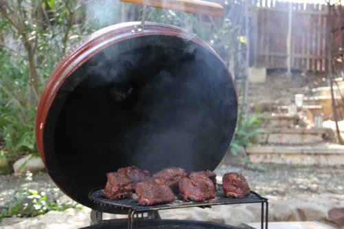 Shank Steak on a Saffire Kamado Grill and Smoker