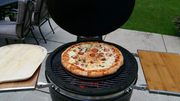 Backyard-Patio-Pizza on a oven