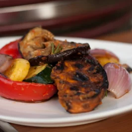 Grilled Squash, Sweet Potato, Bell Peppers, Onion, and Other Veggetables