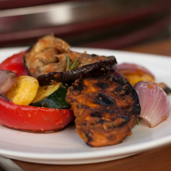 Grilled Squash, Sweet Potato, Bell Peppers, Onion, and Other Veggetables