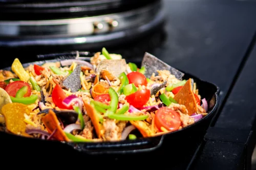 Nachos Cooked On A Saffire Grill