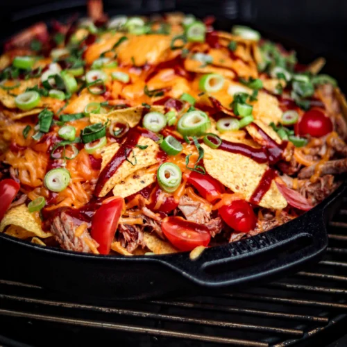 Nachos Cooked On A Saffire Grill