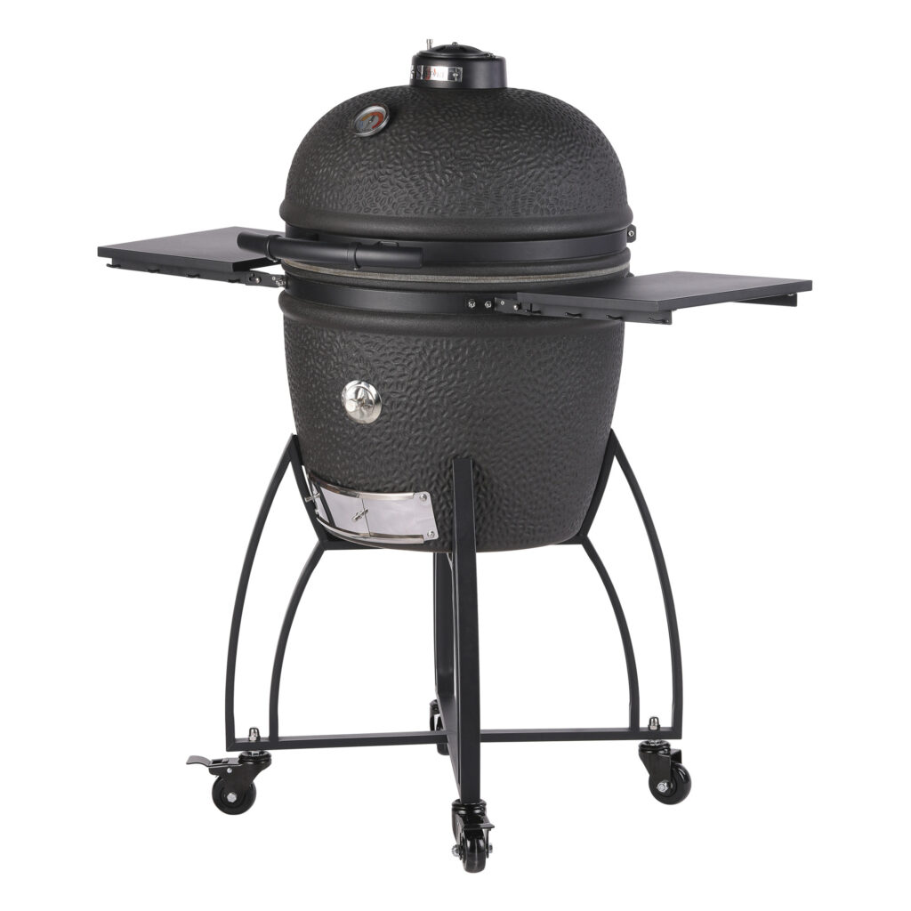 Saffire Large Carbon Black Ceramic Kamado Grill Smoker