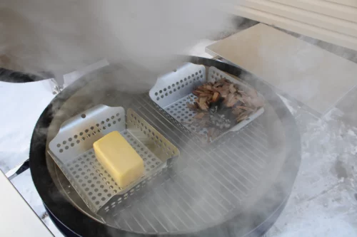 Smoking Sharp Cheddar Cheese In A Kamado Grill