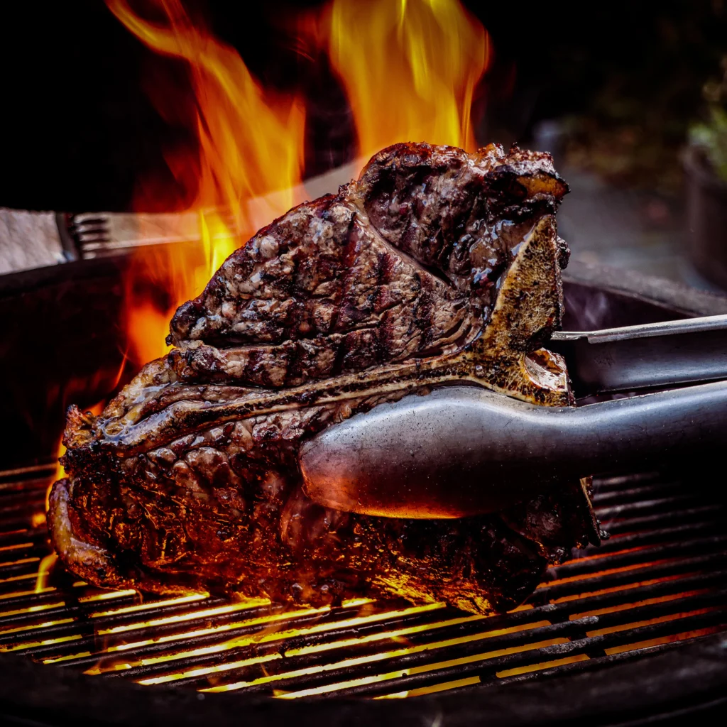 T Bone Steak On A Saffire Kamado Grill
