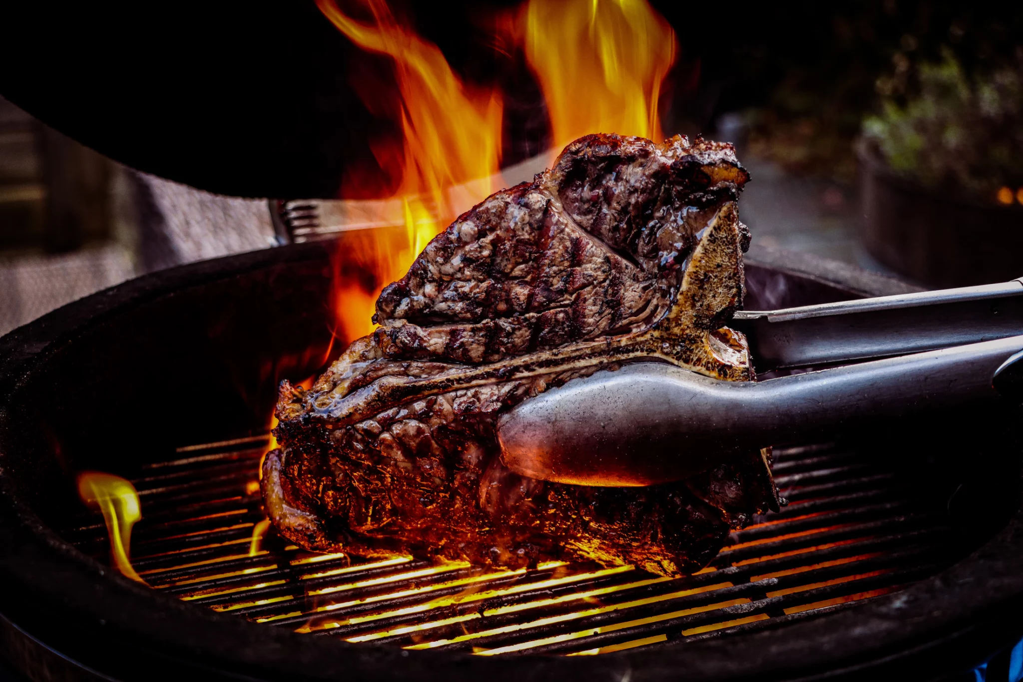 T Bone Steak On A Saffire Kamado Grill