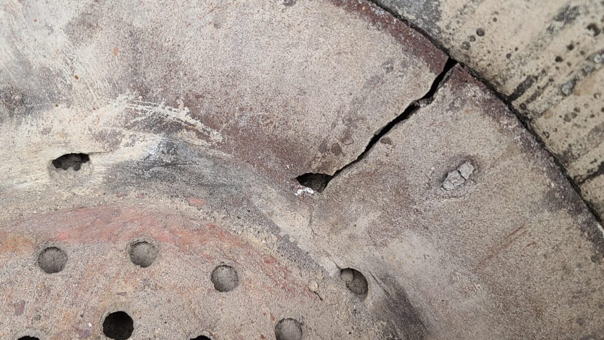 Crack showing up on a grill